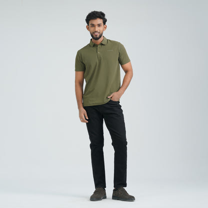 Men’s Olive Seamless Polo