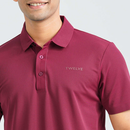 Men’s Maroon Seamless Polo