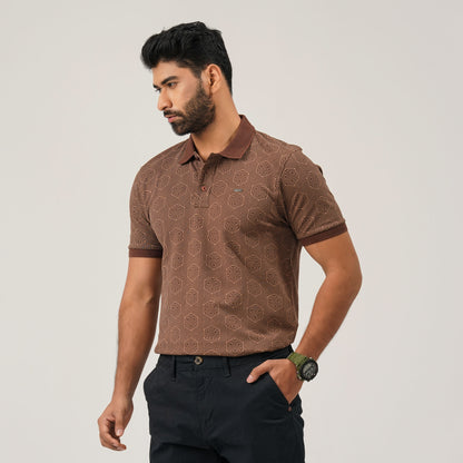 Mens Brown Polo