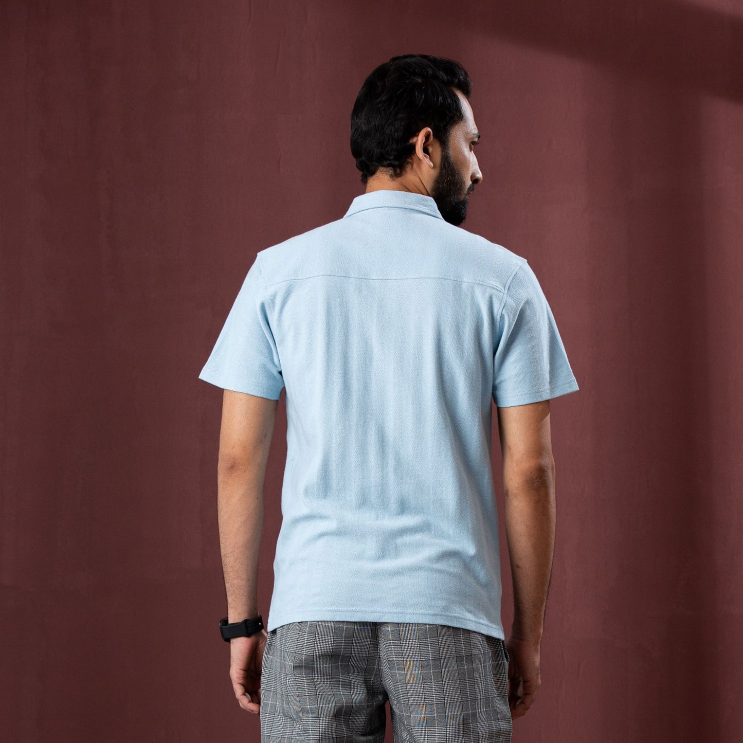 Mens Polo-Light Blue