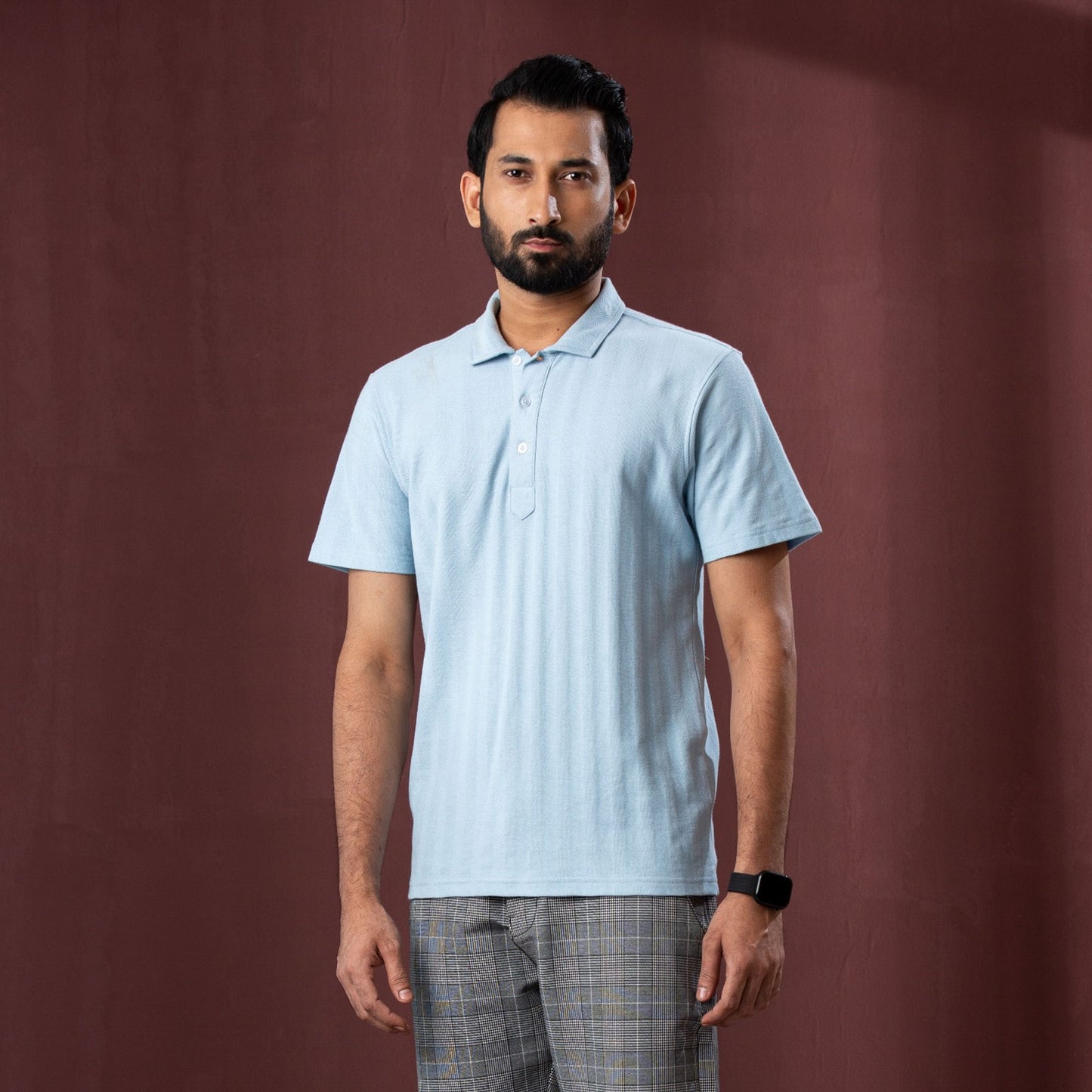 Mens Polo-Light Blue