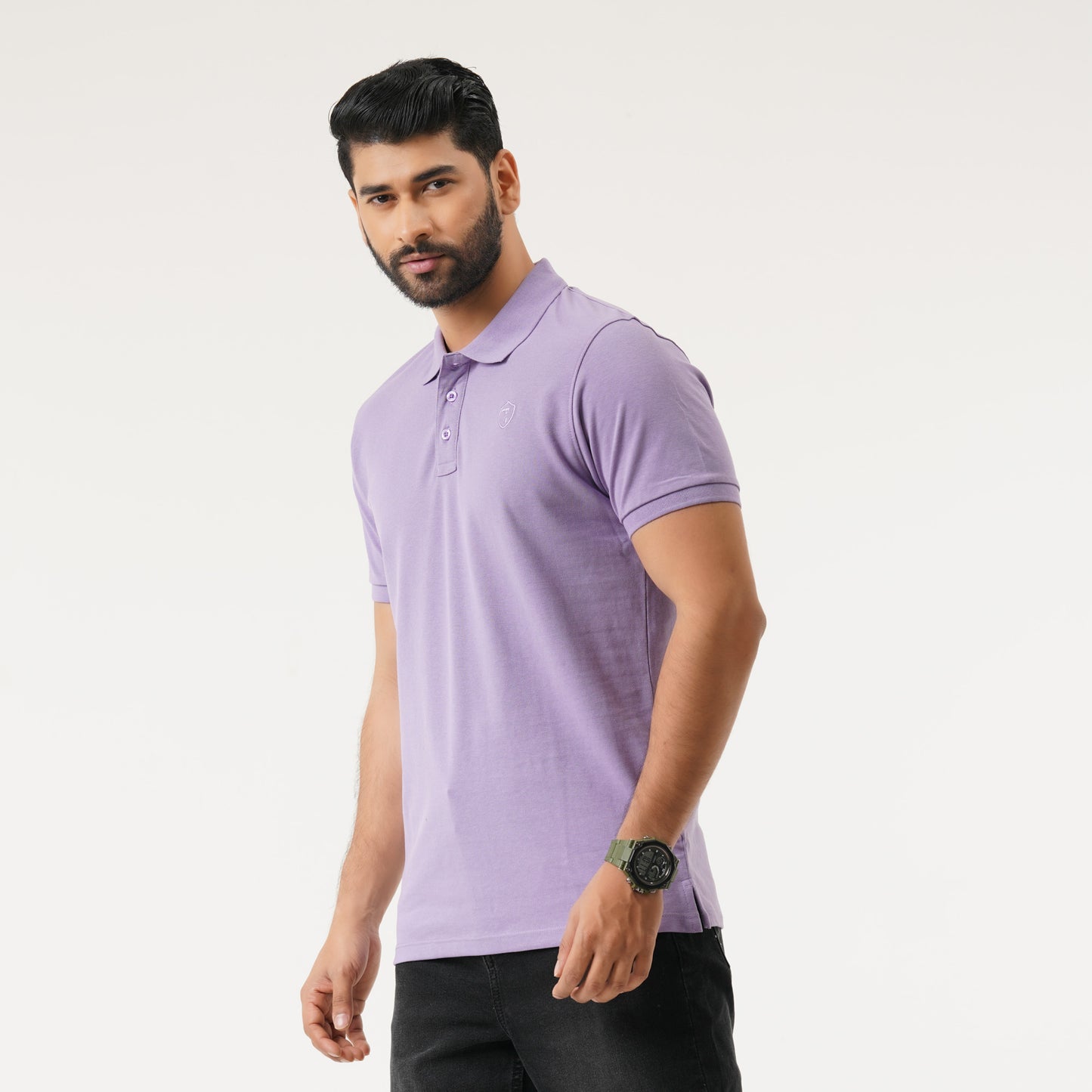 Mens Lavender Polo T-Shirt