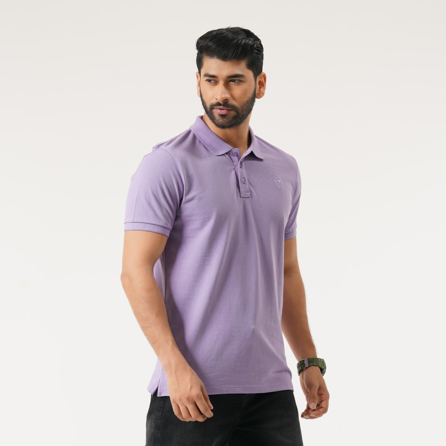 Mens Lavender Polo T-Shirt