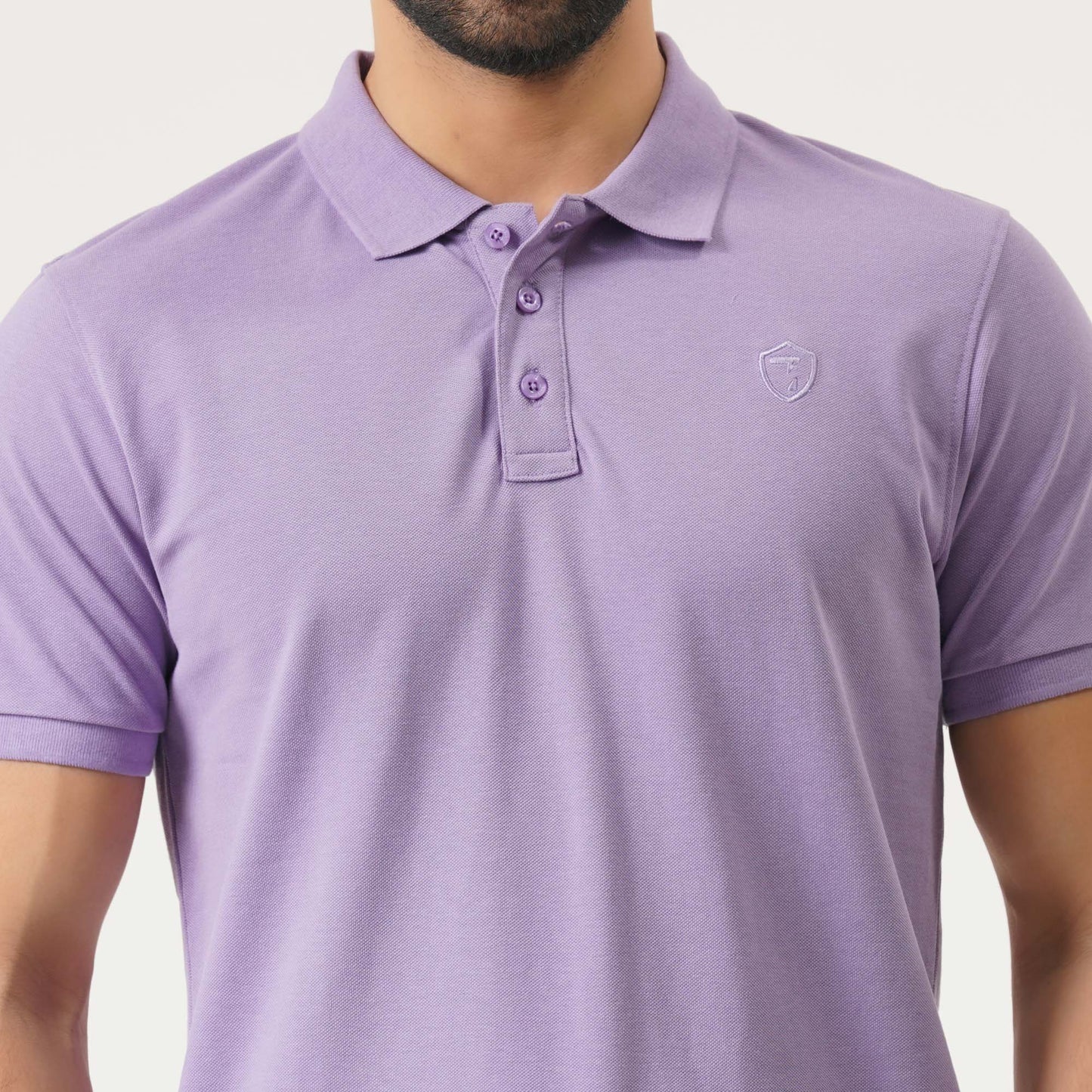 Mens Lavender Polo T-Shirt