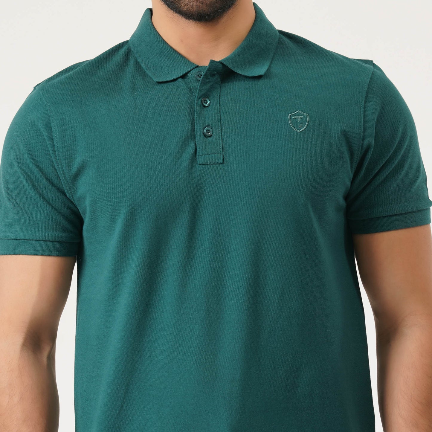 Mens Bottle Green Polo T-Shirt