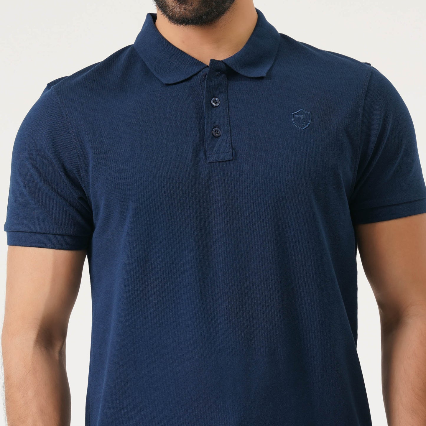 Mens Navy Blue Polo T-Shirt