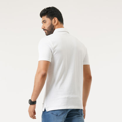 Mens White Polo