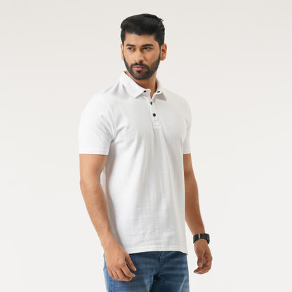 Mens White Polo