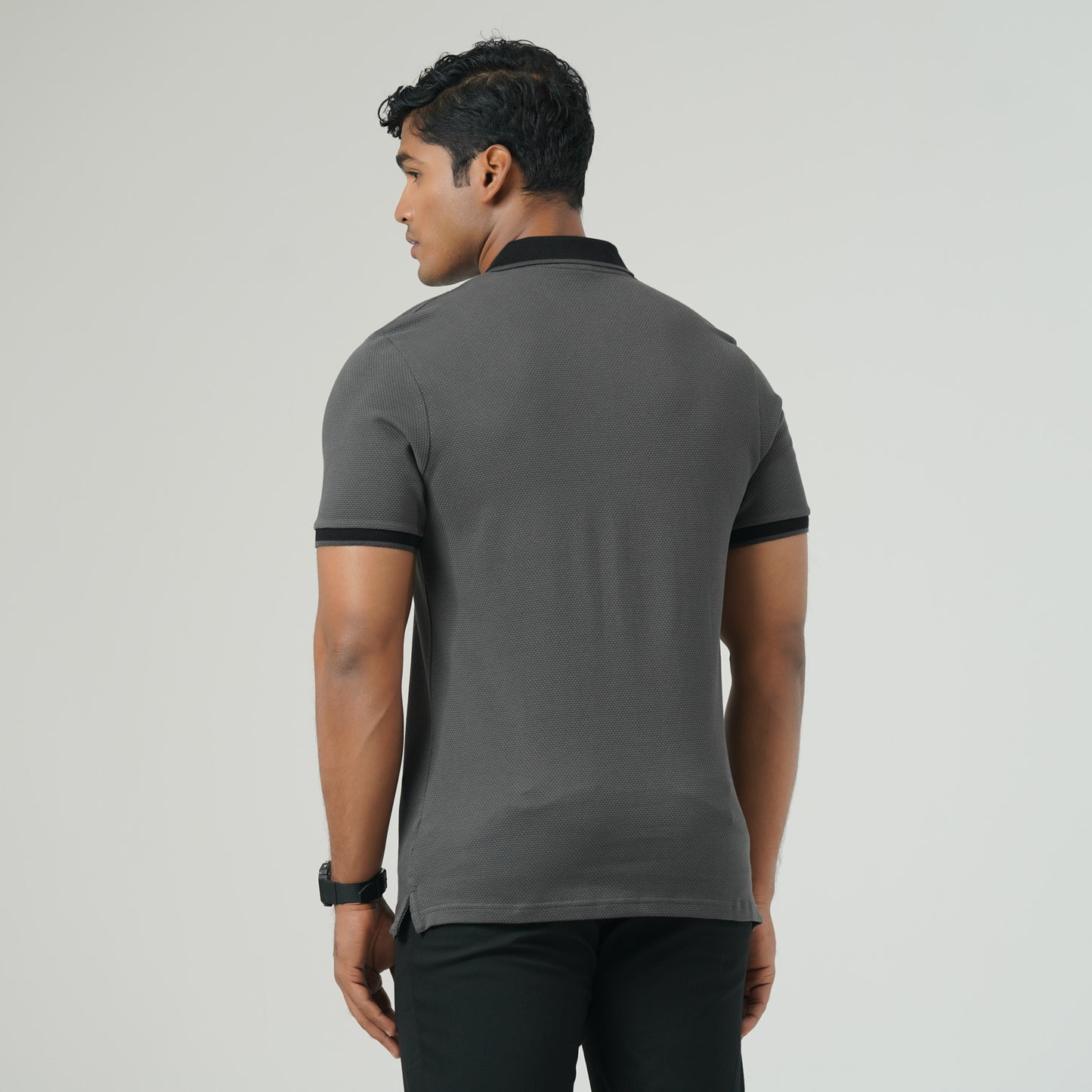 Mens Grey Polo T-Shirt