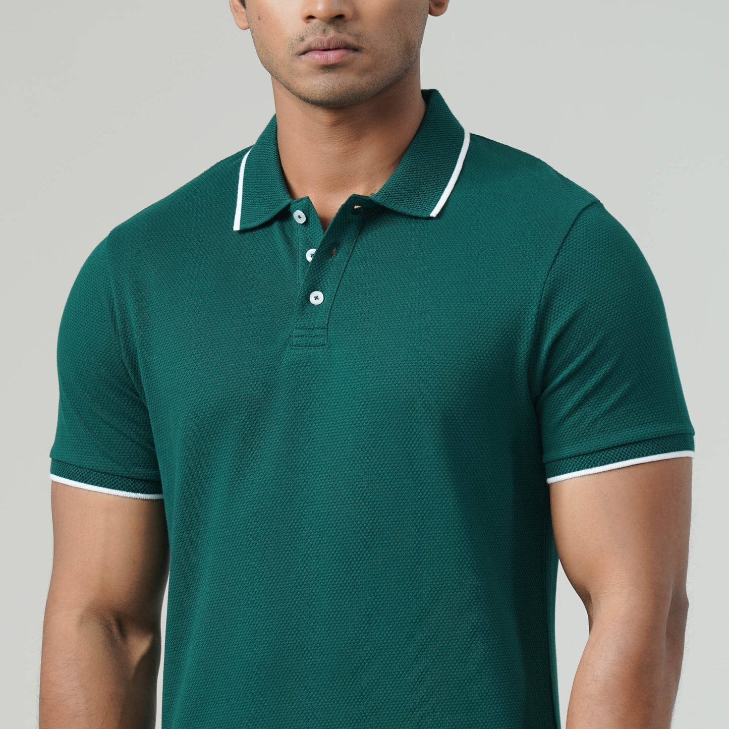 Mens Teal Green Polo