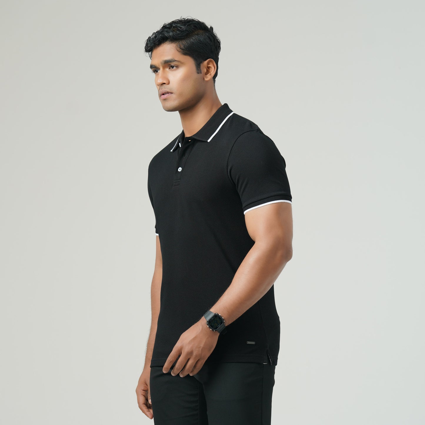 Mens Black Polo