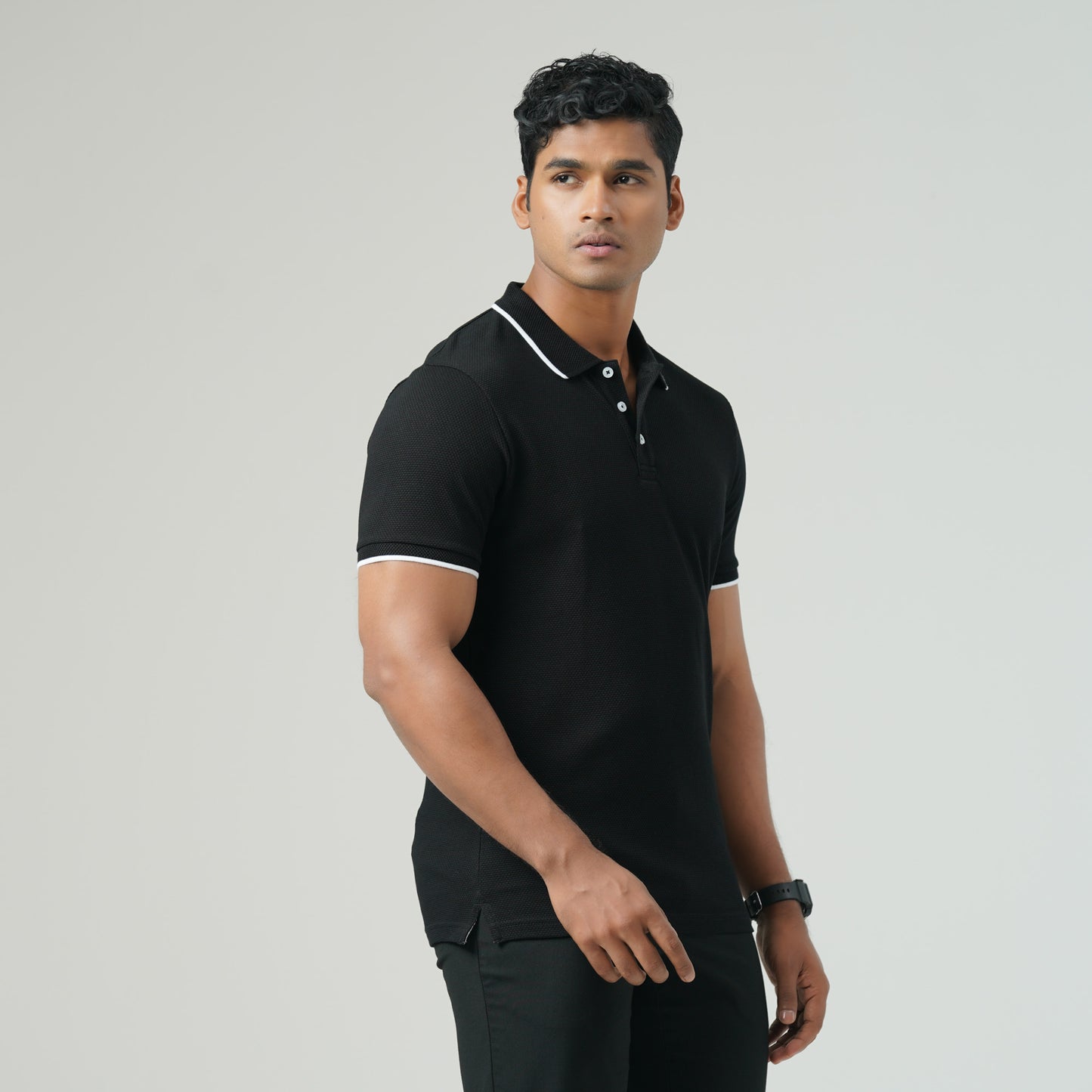 Mens Black Polo