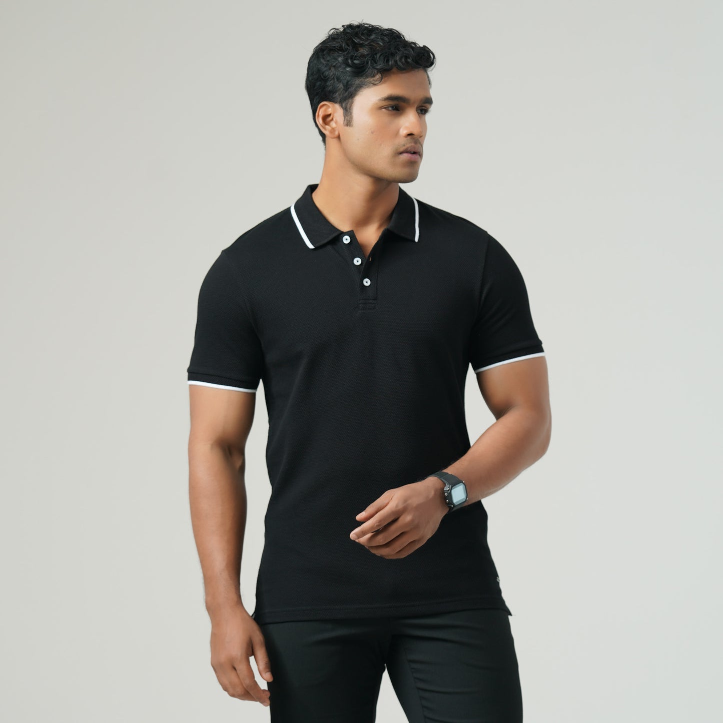 Mens Black Polo