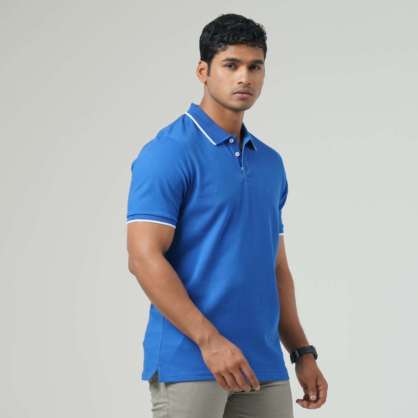 Mens Blue Polo