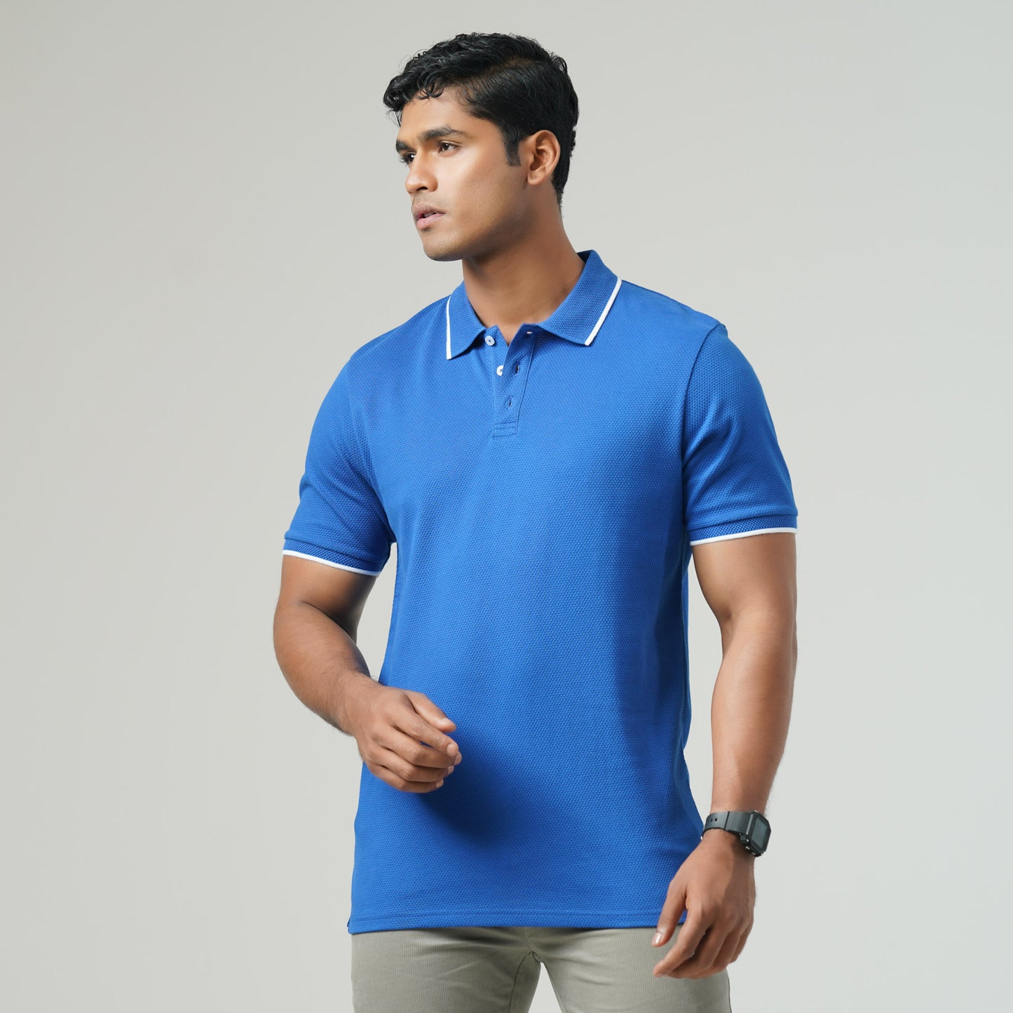 Mens Blue Polo