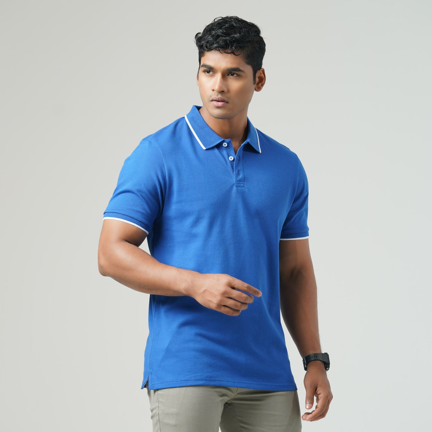 Mens Blue Polo