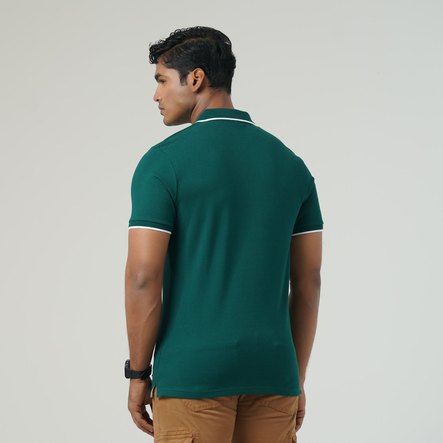 Mens Teal Green Polo