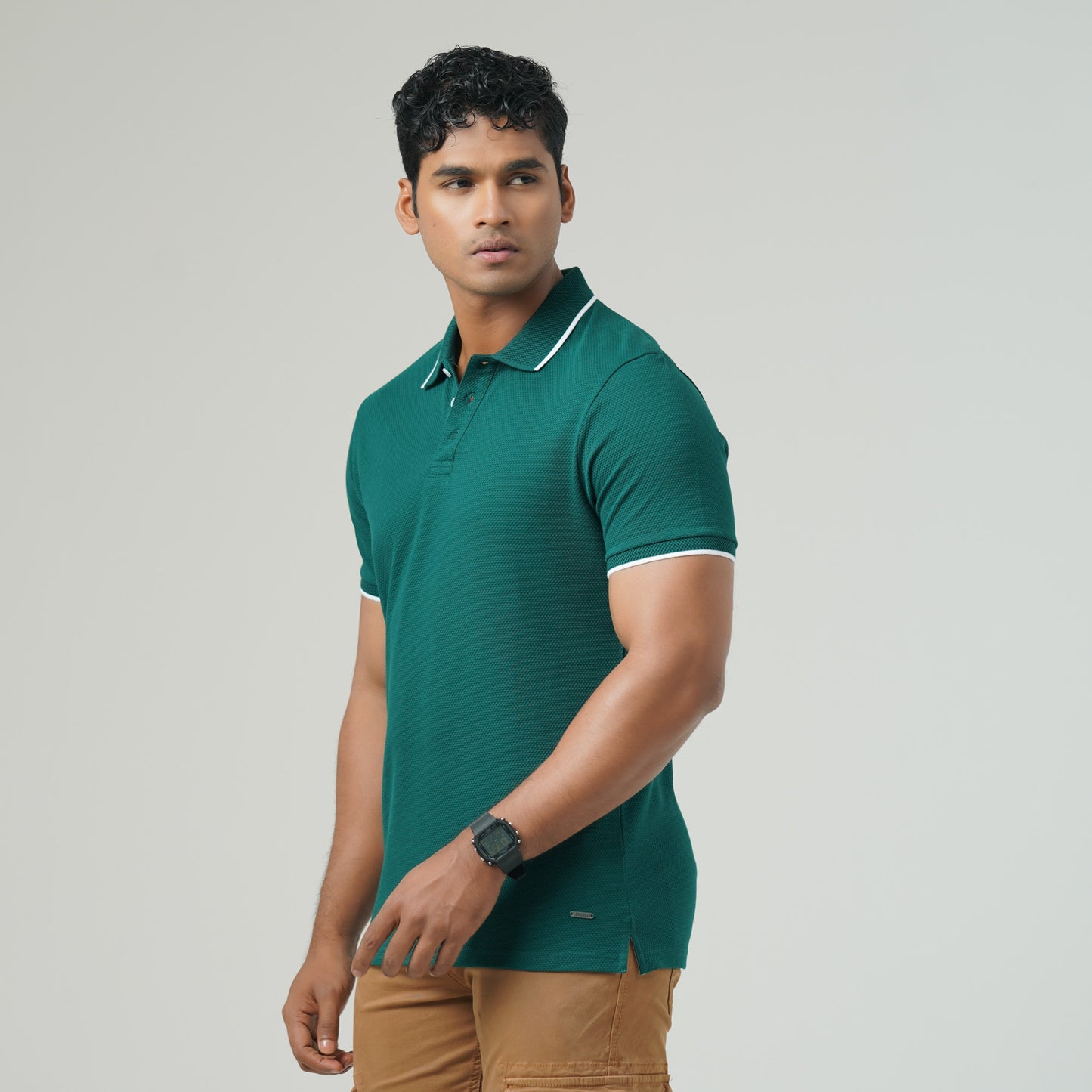 Mens Teal Green Polo