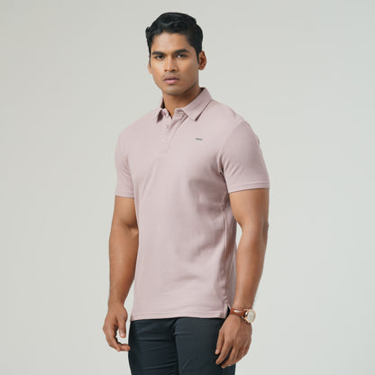 Mens Dusty Pink Polo