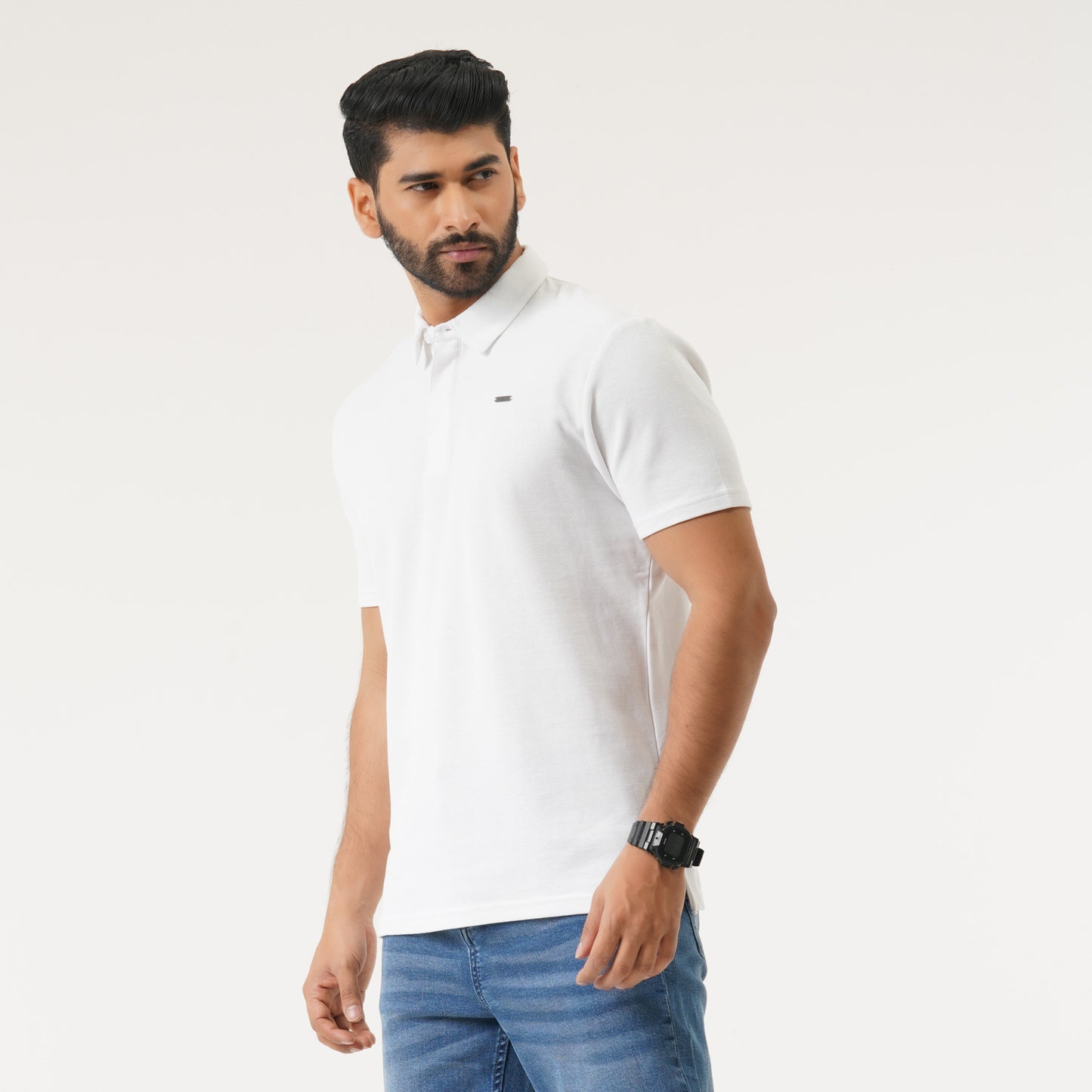 Mens White Polo