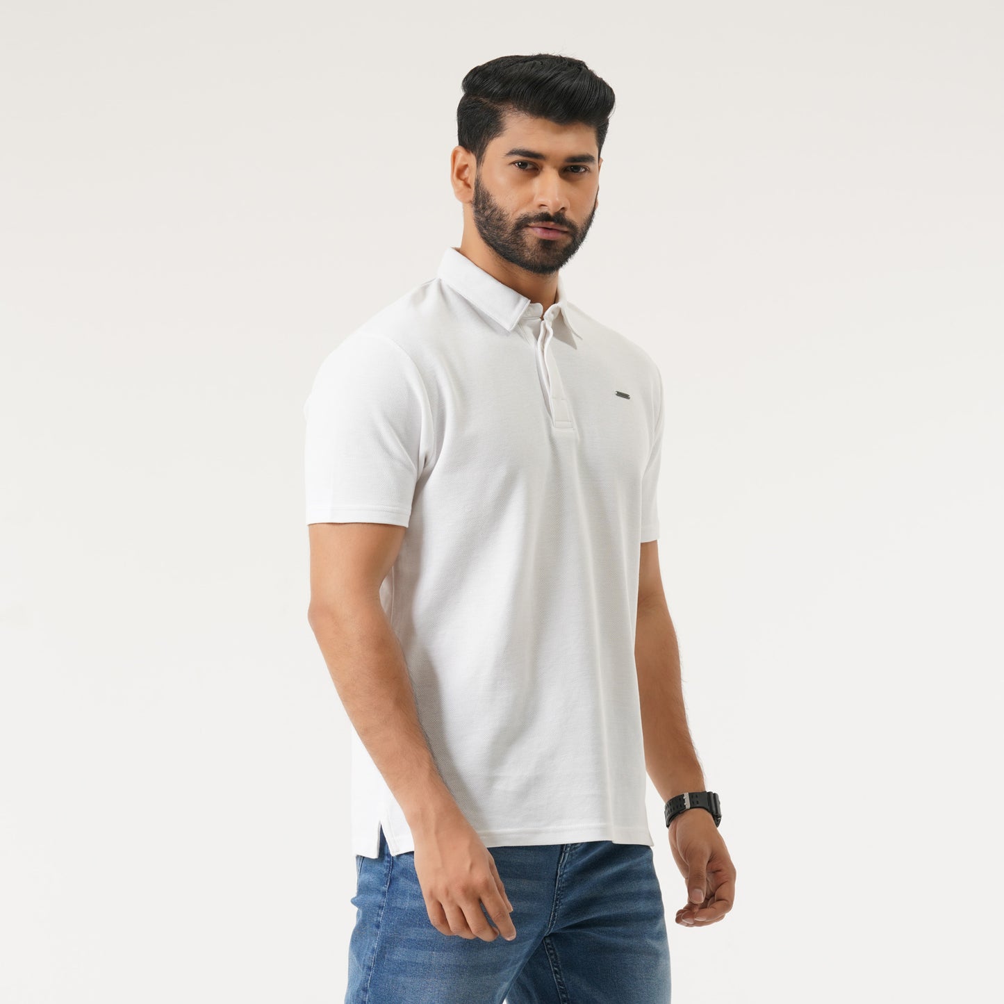 Mens White Polo