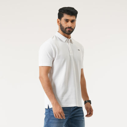 Mens White Polo