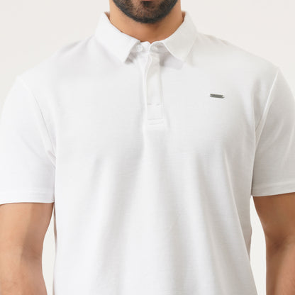 Mens White Polo
