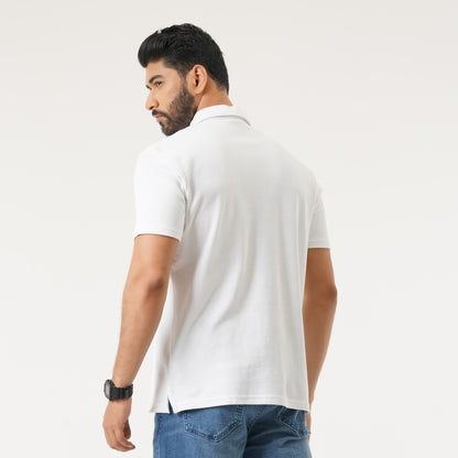 Mens White Polo