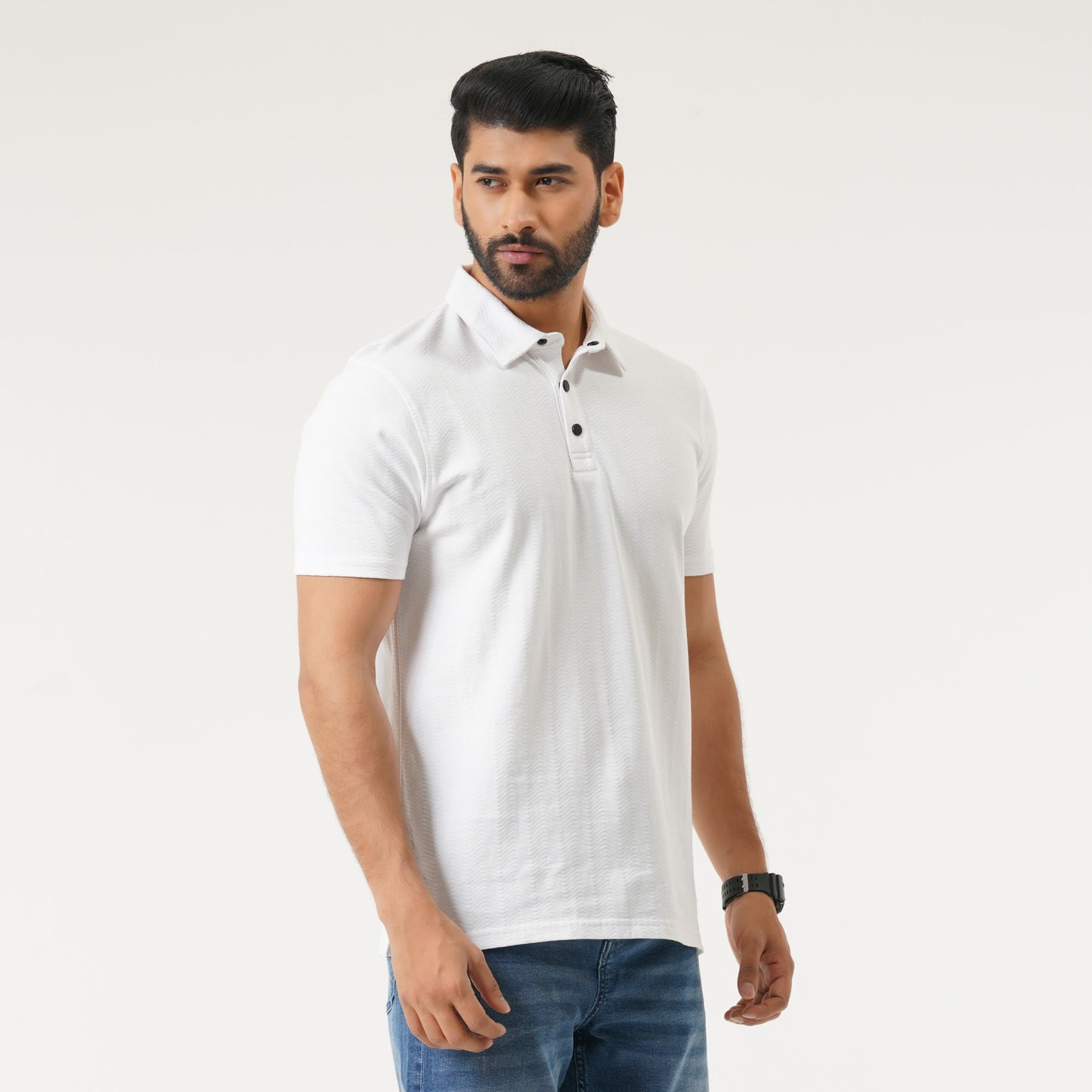 Mens Polo Shirt-WHITE