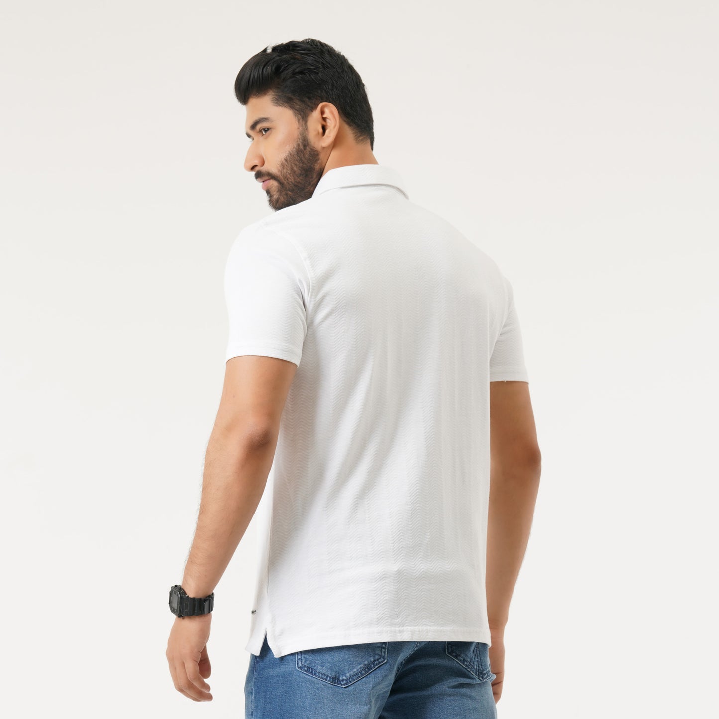 Mens Polo Shirt-WHITE