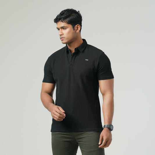 Mens Black Polo