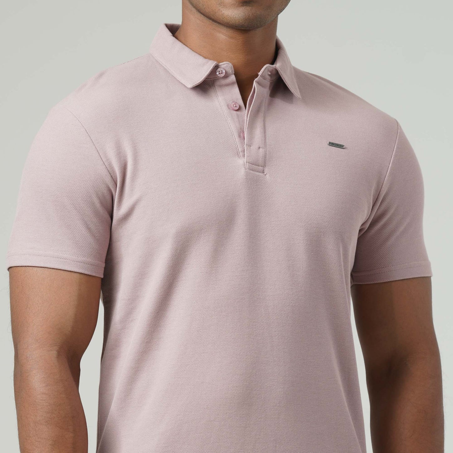 Mens Dusty Pink Polo