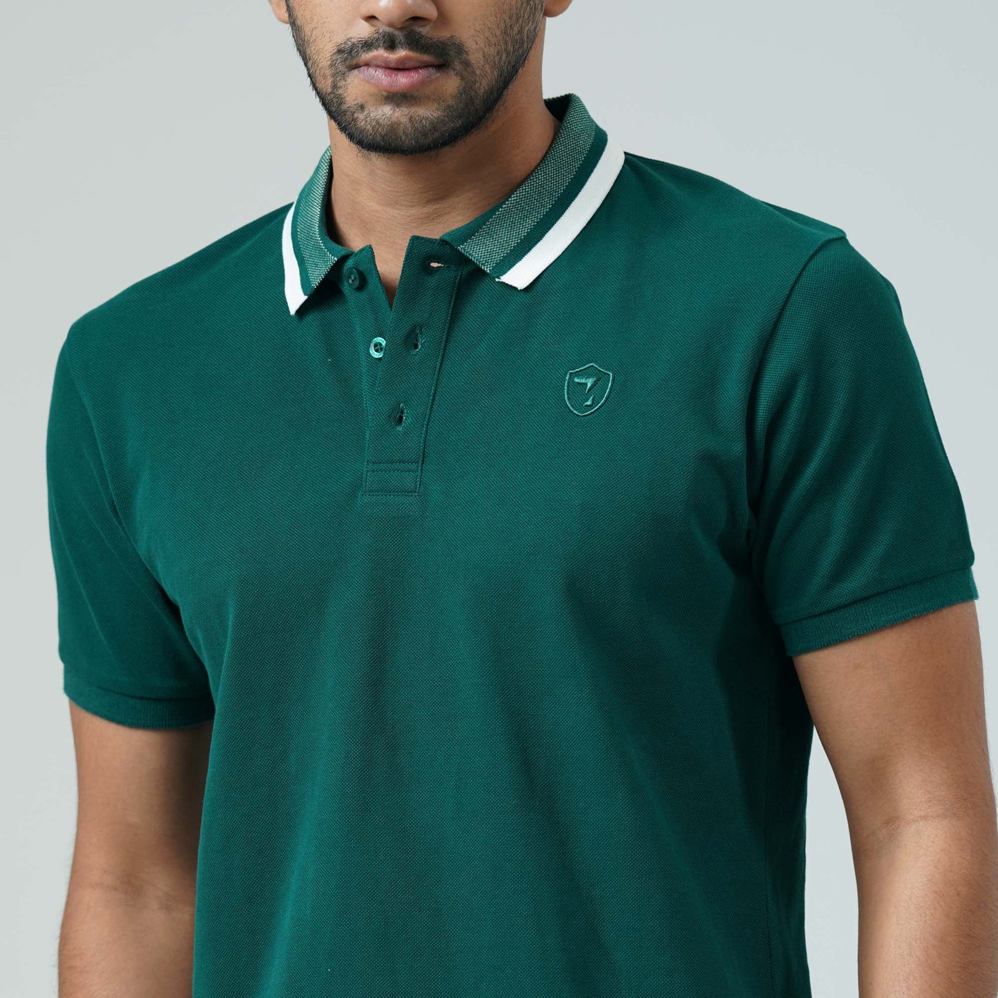 Mens Teal Green Polo Shirt