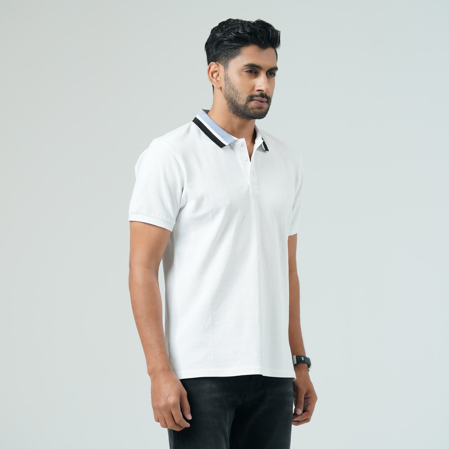 Mens White Polo Shirt