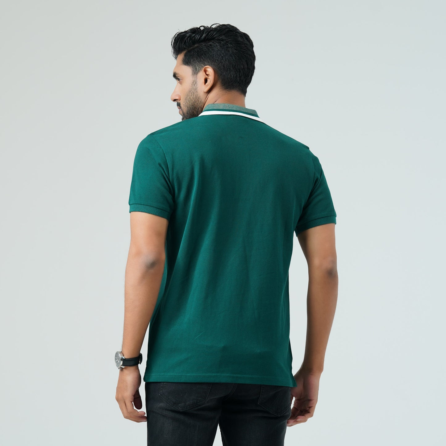 Mens Teal Green Polo Shirt