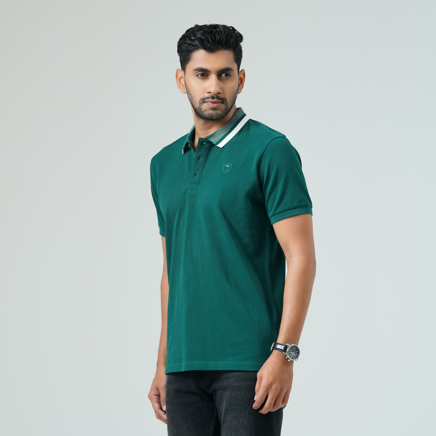 Mens Teal Green Polo Shirt