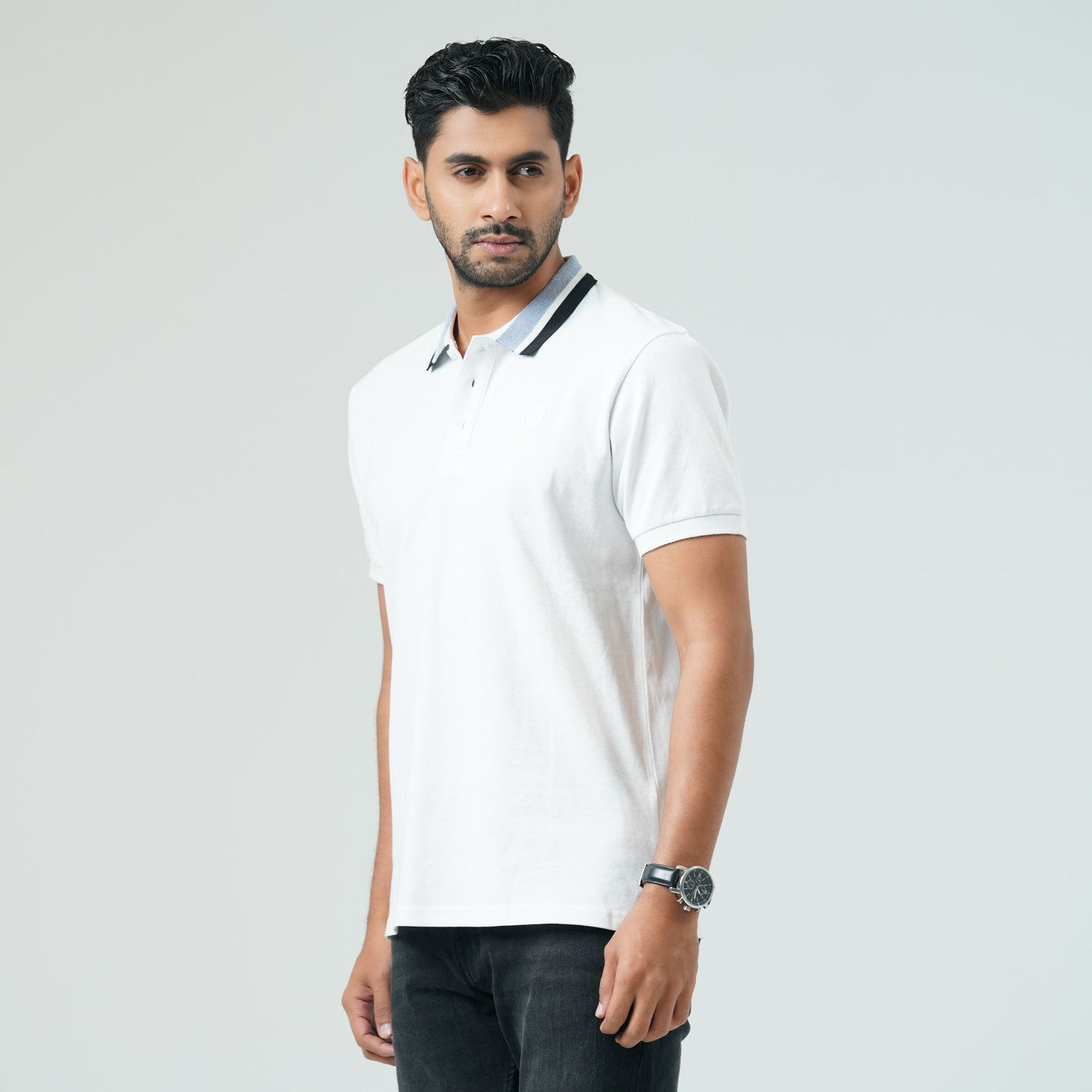 Mens White Polo Shirt