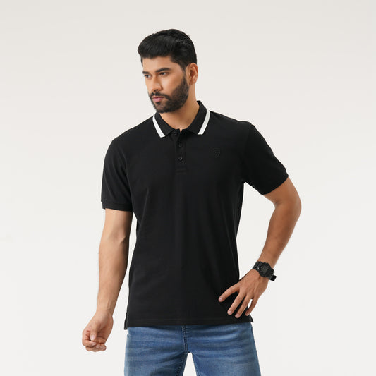 Mens Black Polo Shirt