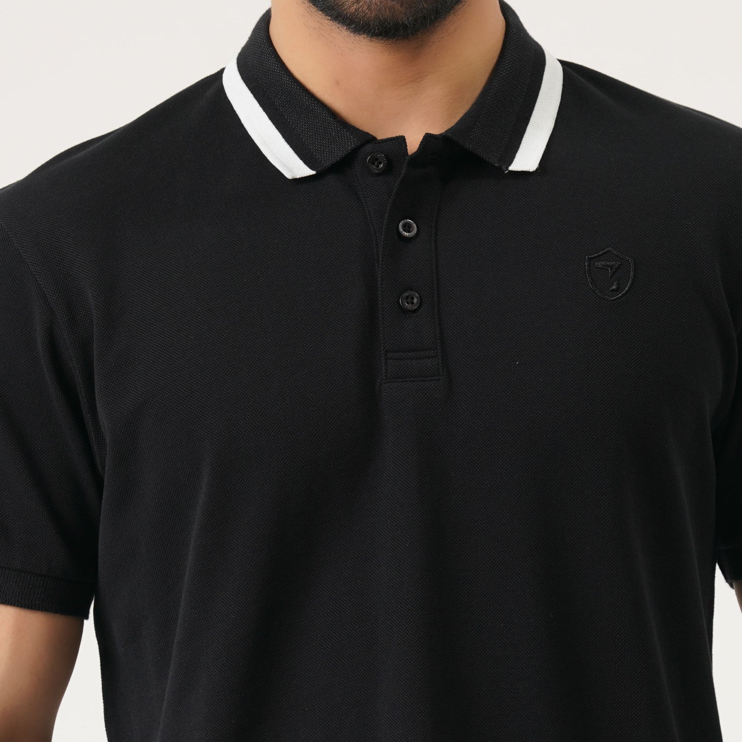 Mens Black Polo Shirt