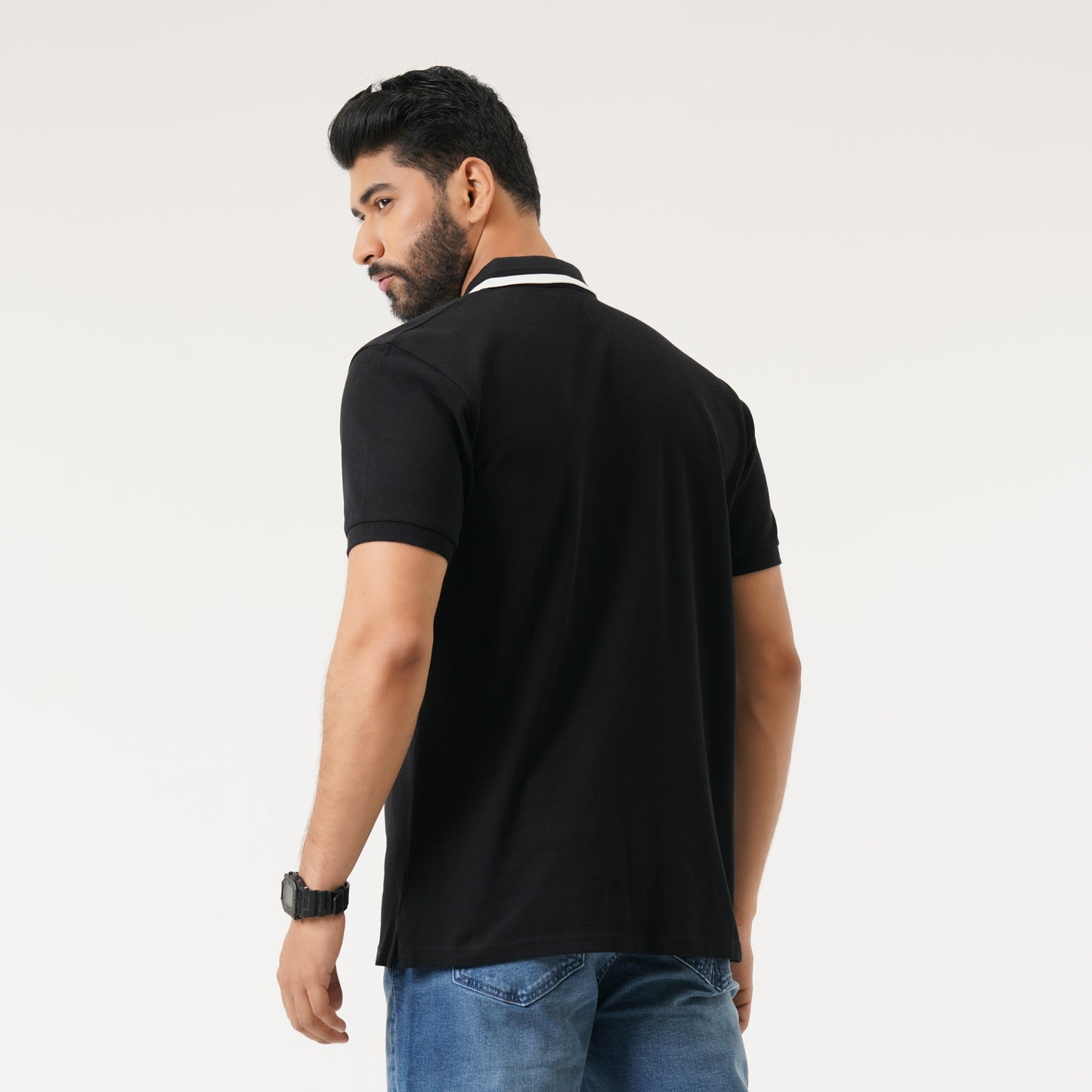 Mens Black Polo Shirt