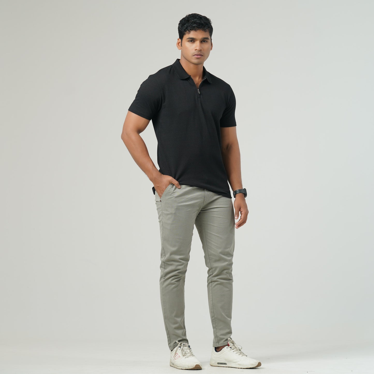 Mens Black Polo Shirt