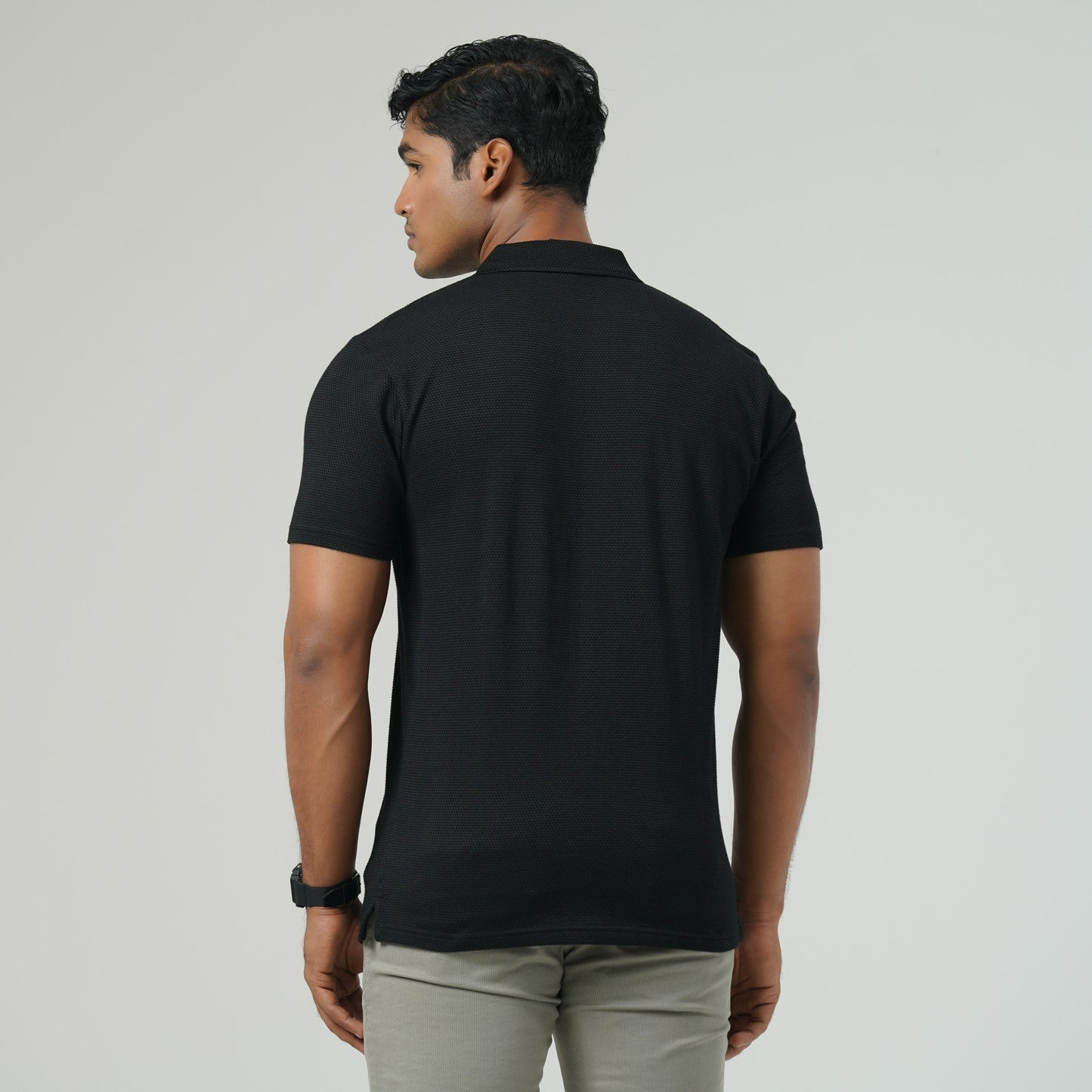 Mens Black Polo Shirt