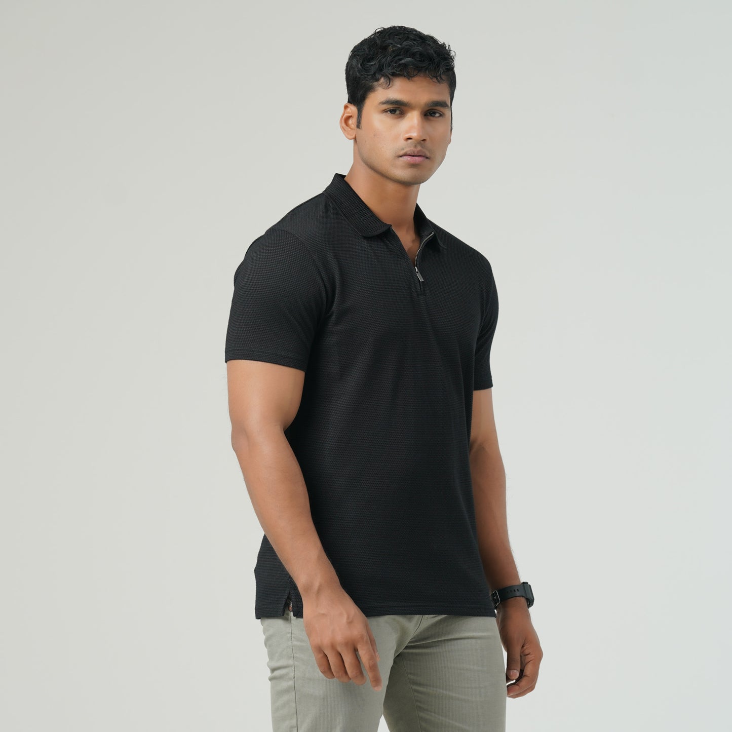 Mens Black Polo Shirt