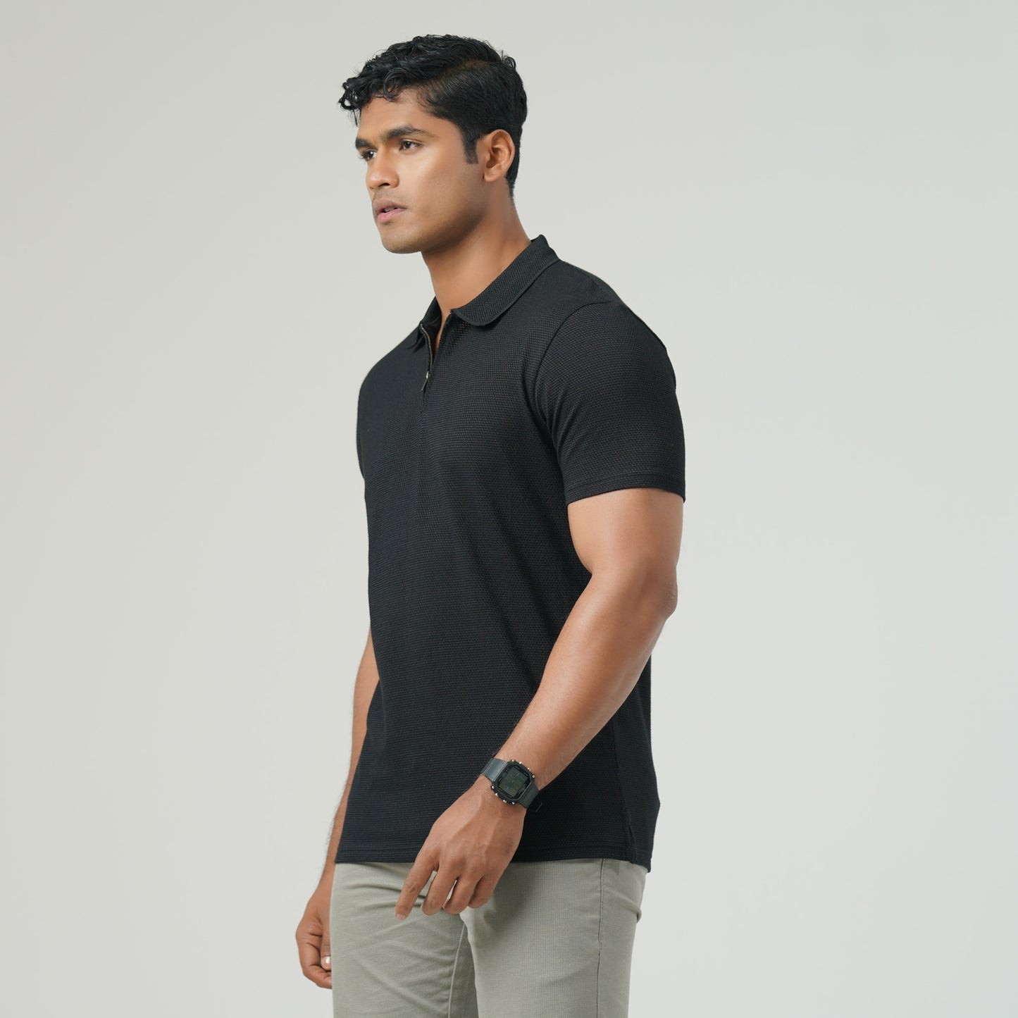 Mens Black Polo Shirt