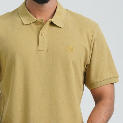 Men’s Olive Cotton Polo Shirt