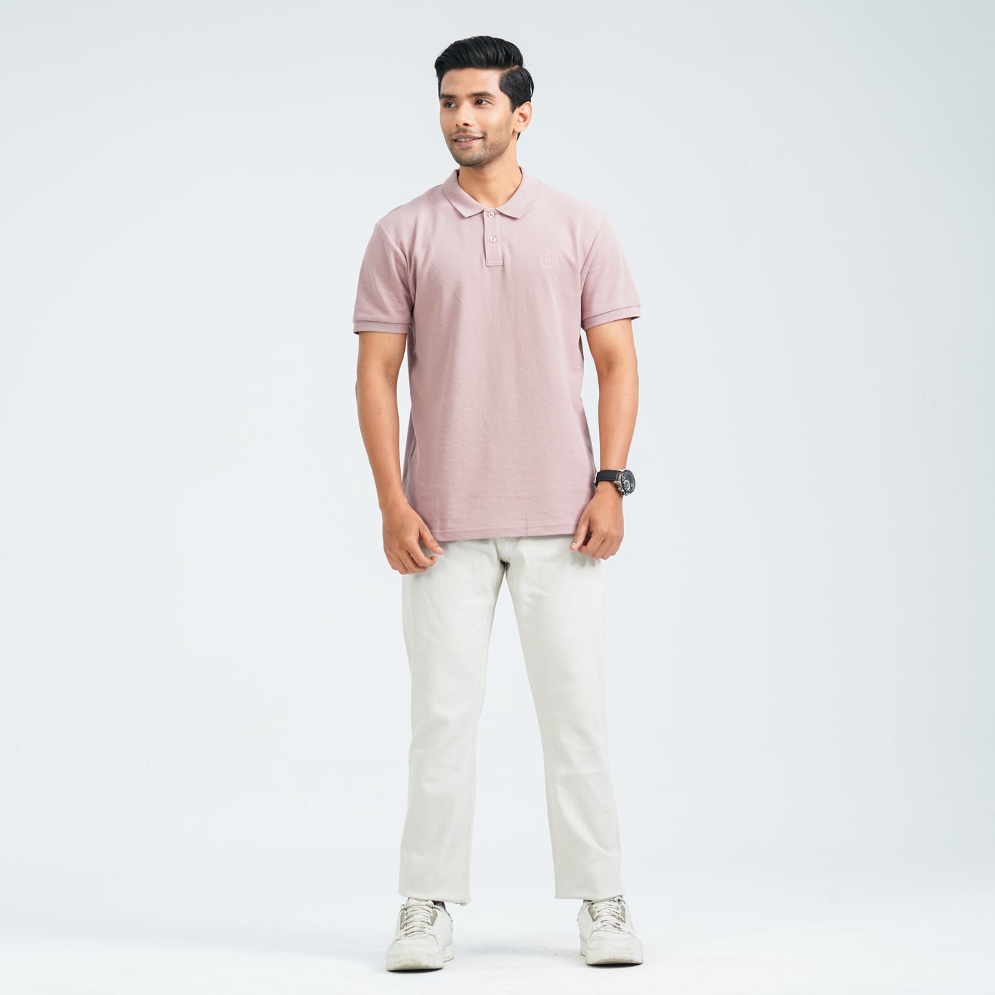 Men’s Dusty Pink Cotton Polo