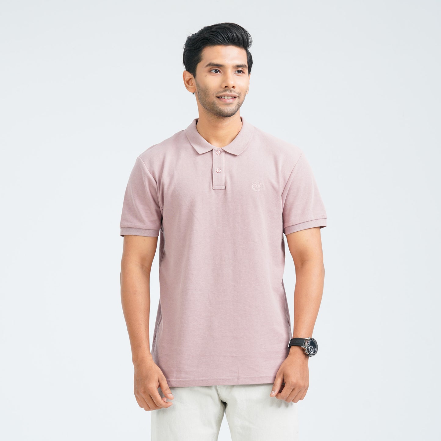 Men’s Dusty Pink Cotton Polo
