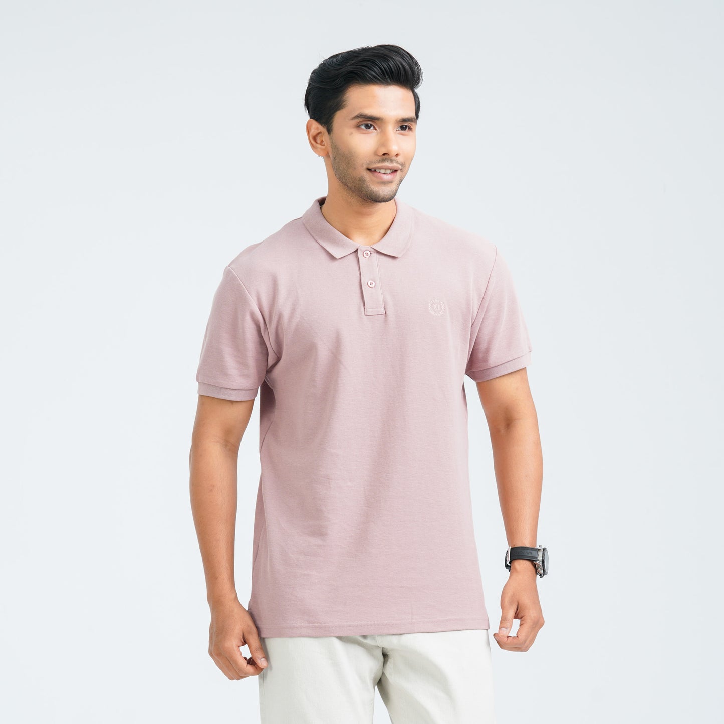 Men’s Dusty Pink Cotton Polo
