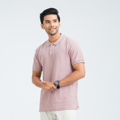 Men’s Dusty Pink Cotton Polo