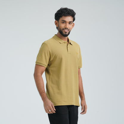 Men’s Olive Cotton Polo Shirt
